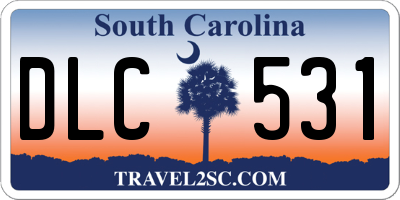 SC license plate DLC531