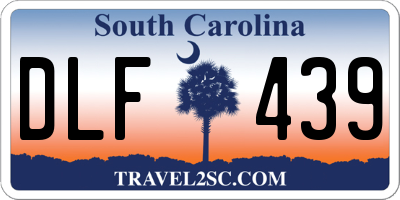 SC license plate DLF439