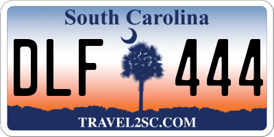 SC license plate DLF444