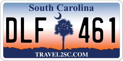 SC license plate DLF461