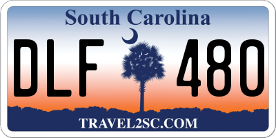 SC license plate DLF480