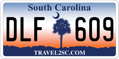 SC license plate DLF609
