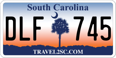 SC license plate DLF745
