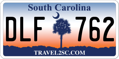 SC license plate DLF762