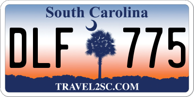 SC license plate DLF775