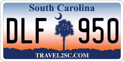SC license plate DLF950