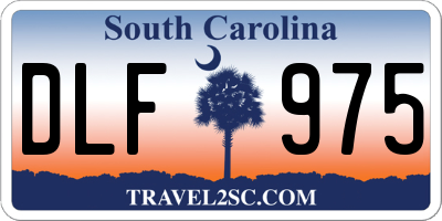 SC license plate DLF975