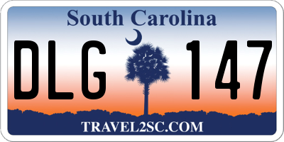 SC license plate DLG147