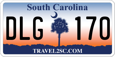 SC license plate DLG170