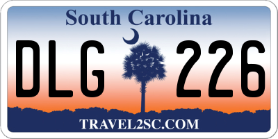 SC license plate DLG226