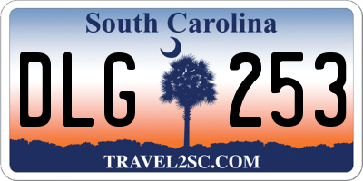 SC license plate DLG253