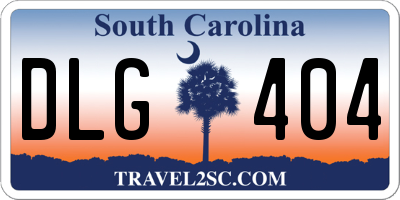 SC license plate DLG404