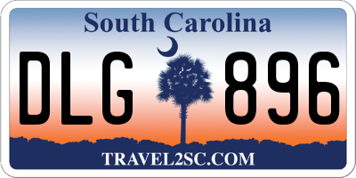 SC license plate DLG896
