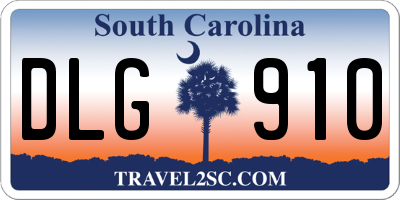 SC license plate DLG910