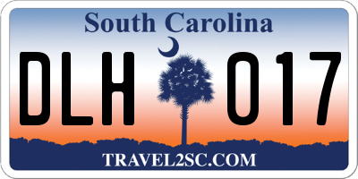 SC license plate DLH017
