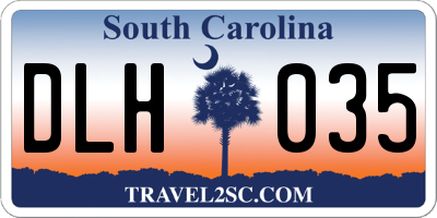 SC license plate DLH035