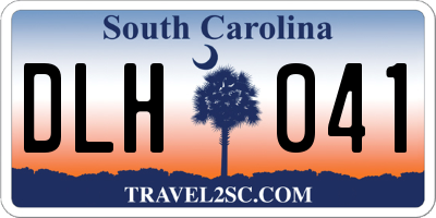 SC license plate DLH041