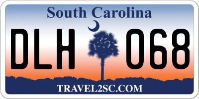 SC license plate DLH068