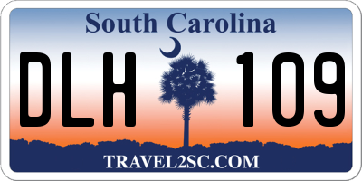 SC license plate DLH109
