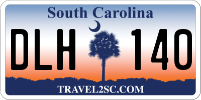 SC license plate DLH140