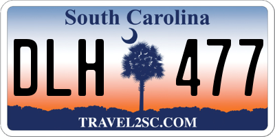 SC license plate DLH477