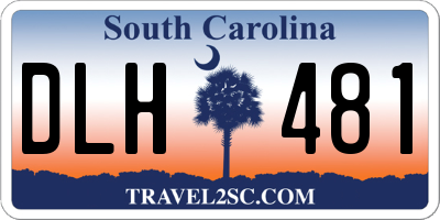 SC license plate DLH481