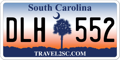 SC license plate DLH552