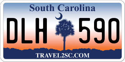 SC license plate DLH590
