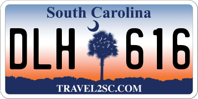 SC license plate DLH616