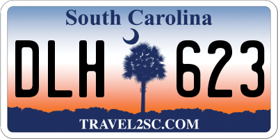 SC license plate DLH623