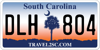SC license plate DLH804
