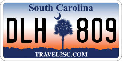 SC license plate DLH809