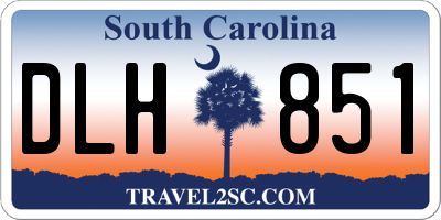 SC license plate DLH851