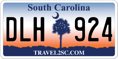 SC license plate DLH924