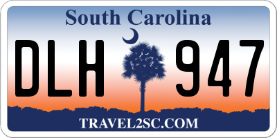 SC license plate DLH947