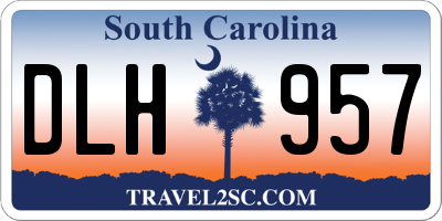 SC license plate DLH957