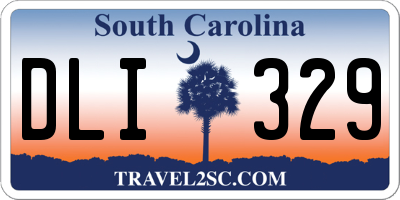 SC license plate DLI329