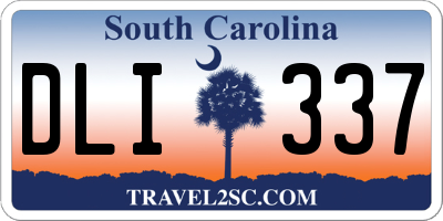 SC license plate DLI337