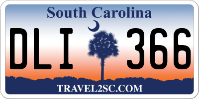 SC license plate DLI366