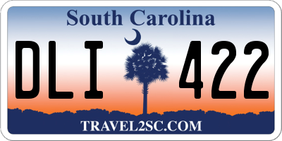 SC license plate DLI422