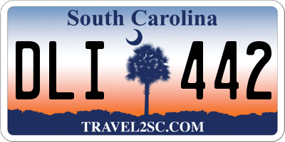 SC license plate DLI442