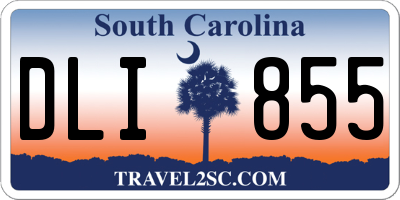 SC license plate DLI855