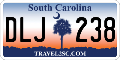 SC license plate DLJ238