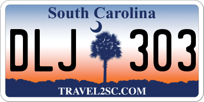 SC license plate DLJ303