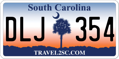 SC license plate DLJ354