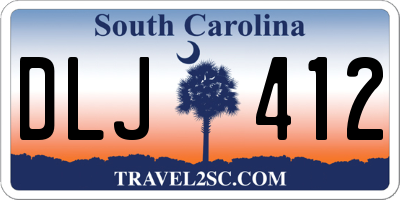 SC license plate DLJ412