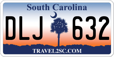 SC license plate DLJ632