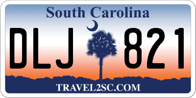SC license plate DLJ821