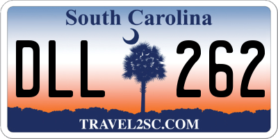 SC license plate DLL262