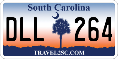 SC license plate DLL264